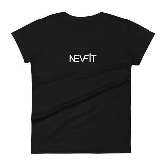 NEVFIT Women's Fitted Tee (White Letter Edition)