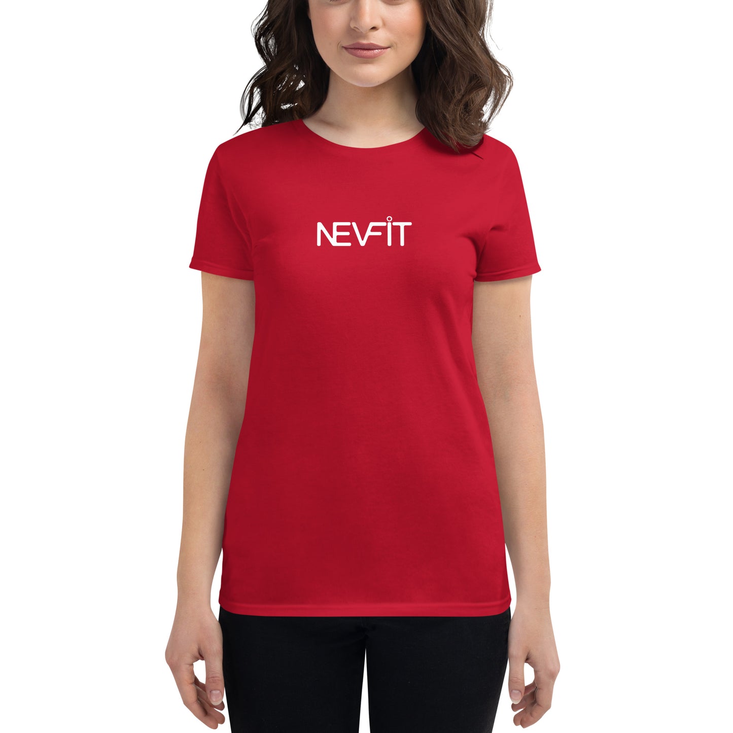 NEVFIT Women's Fitted Tee (White Letter Edition)