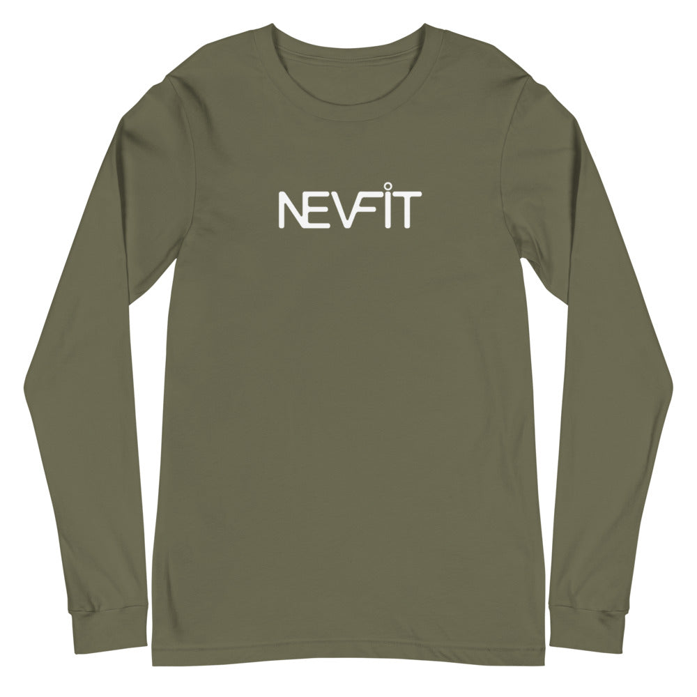 NEVFIT Women's Long Sleeve Tee (White Letter Edition)