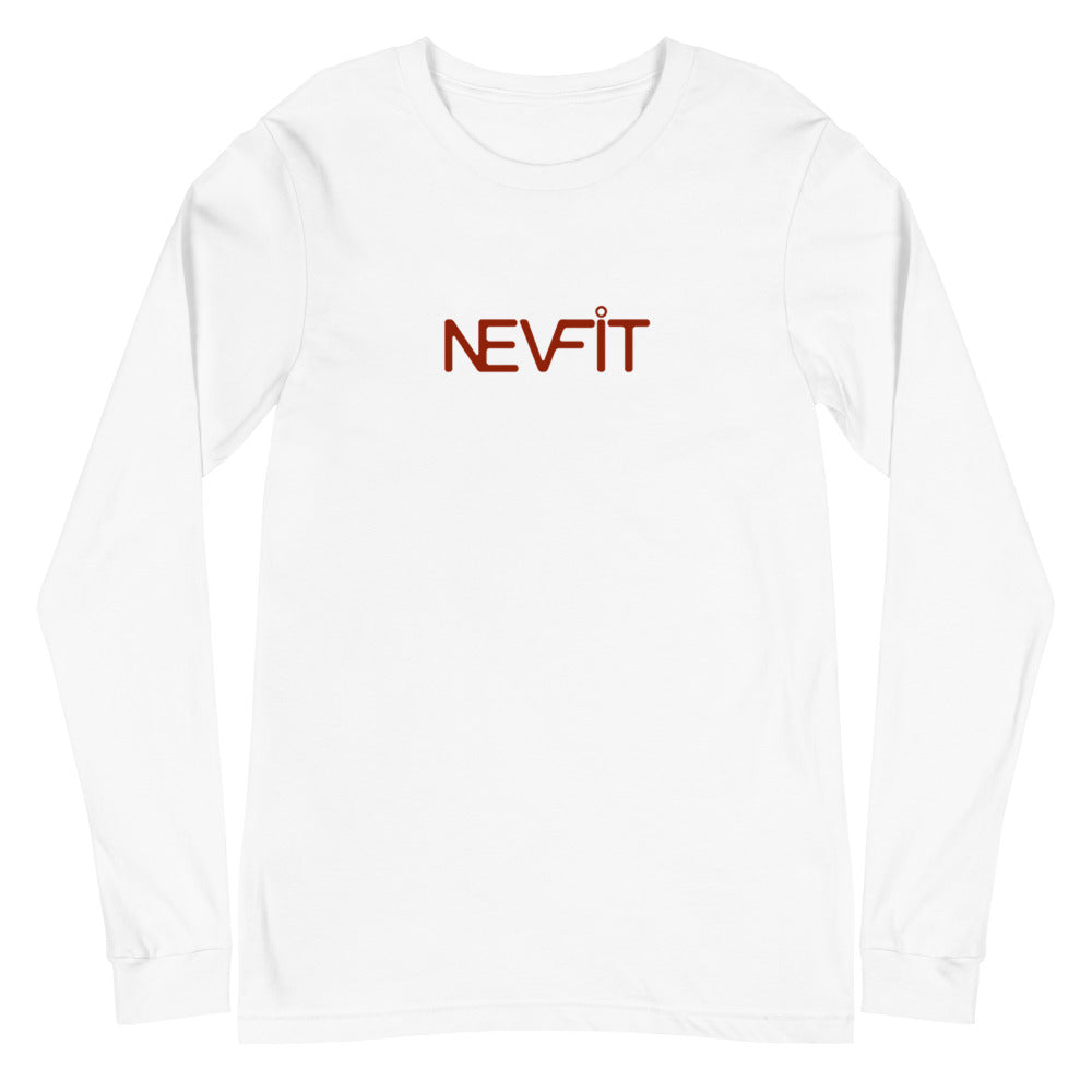 NEVFIT Men's Fitted Long Sleeve Tee (Red Letter Edition)