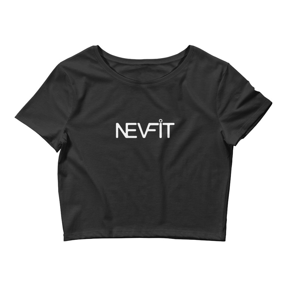 NEVFIT Women’s Cropped Tee (White Letter Edition)