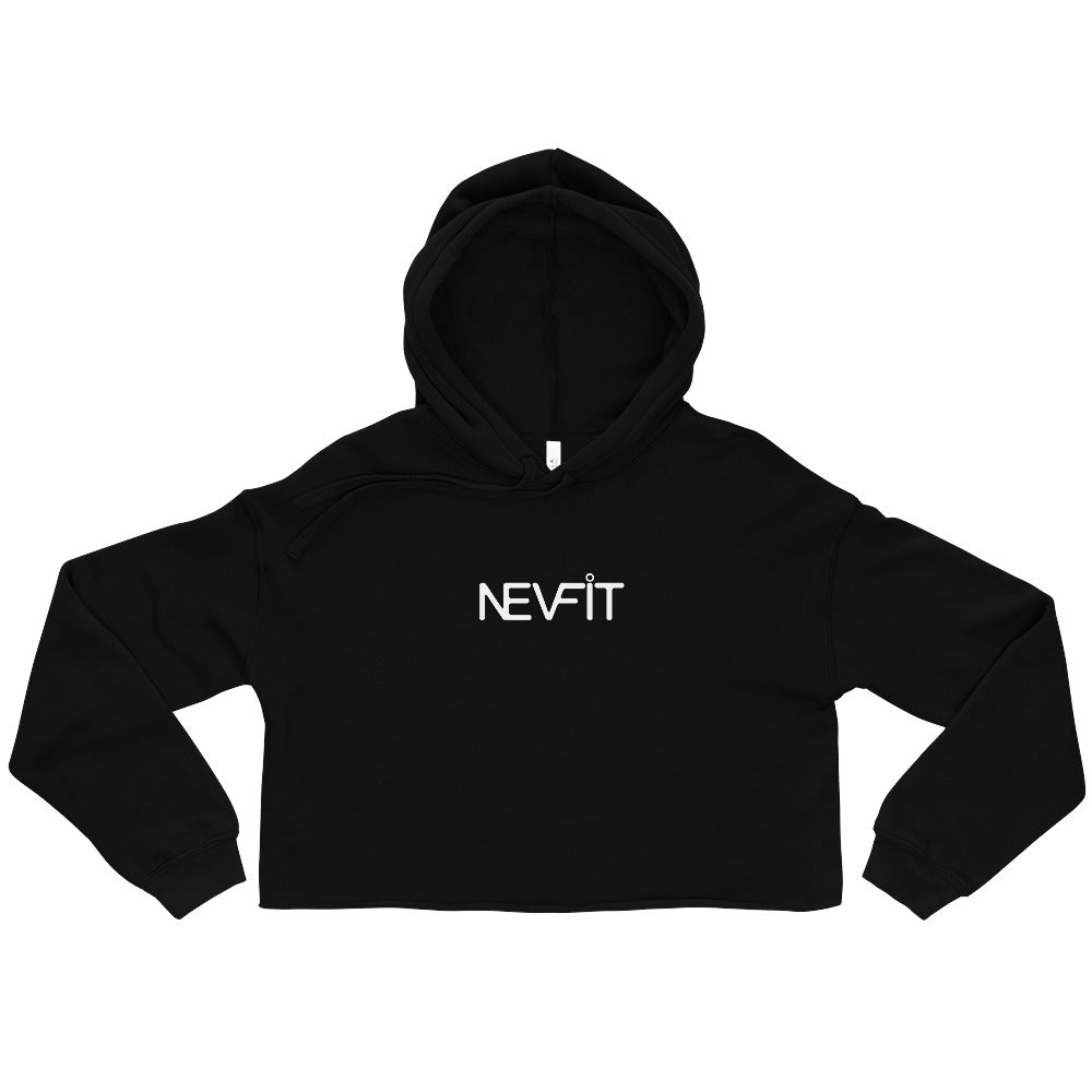 NEVFIT Women's Cropped Hoodie (White Letter Edition)