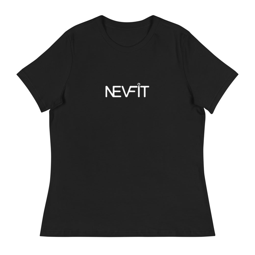 NEVFIT Women's Relaxed Tee (White Letter Edition)