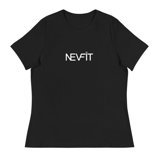 NEVFIT Women's Relaxed Tee (White Letter Edition)