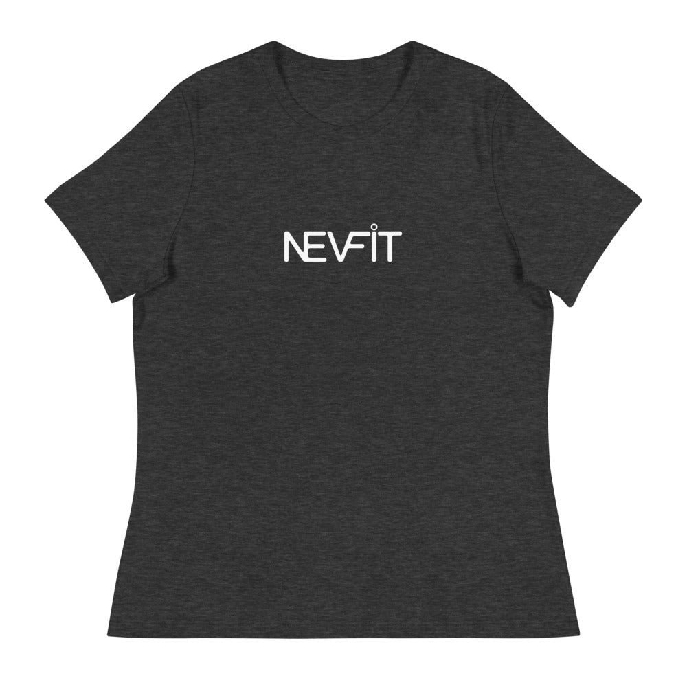 NEVFIT Women's Relaxed Tee (White Letter Edition)