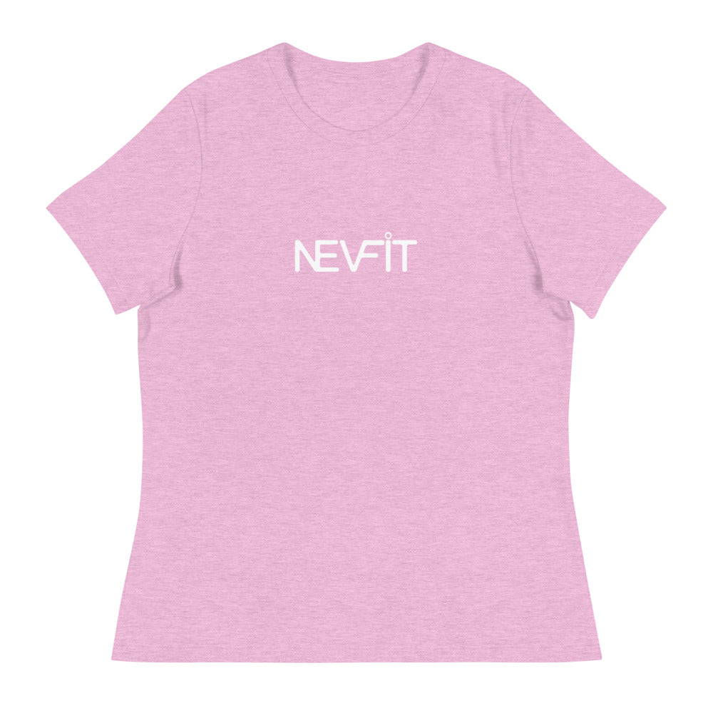 NEVFIT Women's Relaxed Tee (White Letter Edition)