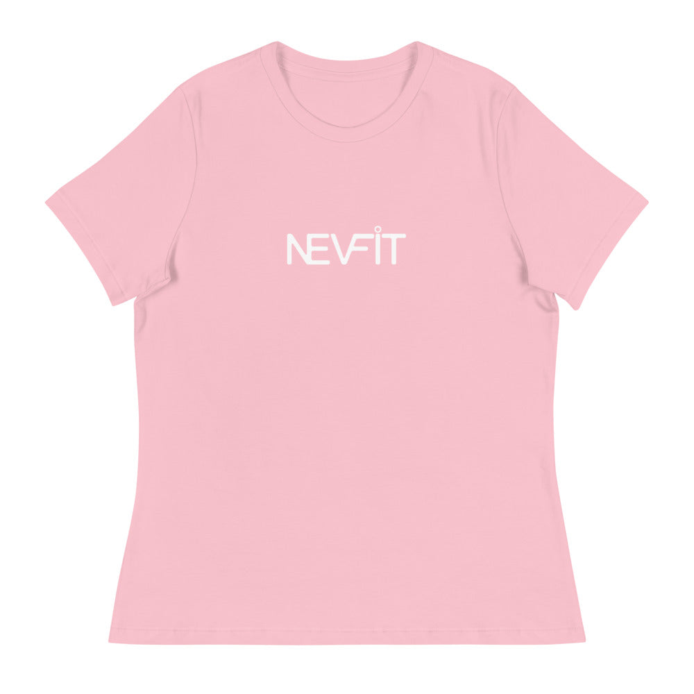 NEVFIT Women's Relaxed Tee (White Letter Edition)