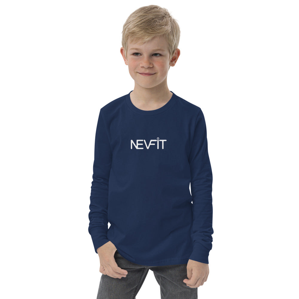 NEVFIT Kid's Long Sleeve Tee (White Letter Edition)