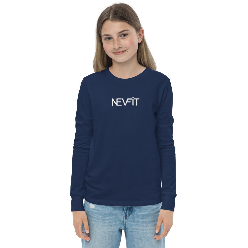 NEVFIT Kid's Long Sleeve Tee (White Letter Edition)